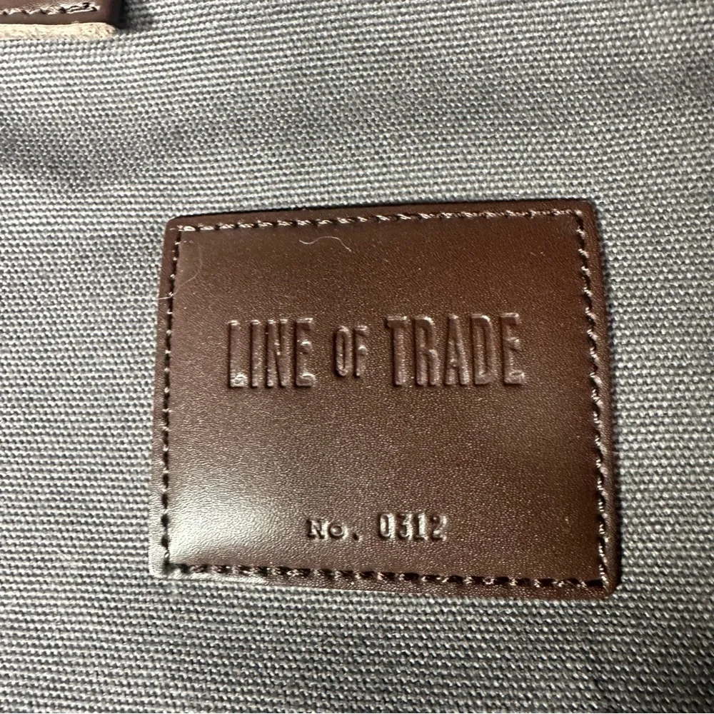 Line of Trade Mens Cotton Canvas Travel Bag Gray Brown